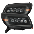 AlphaRex 03-09 Toyota 4Runner NOVA LED Proj Headlights Black w/Activ Light/Seq Signal/SB DRL