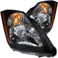 ANZO 2003-2005 Nissan 350Z Projector Headlights Black