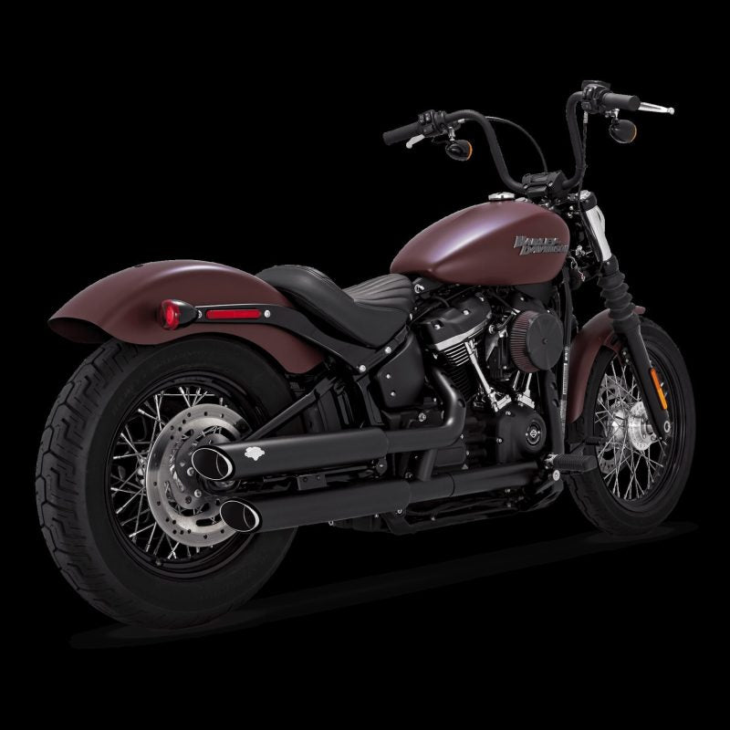 Vance & Hines 18-22 Harley-Davidson Softail Twin Slash S/OS PCX Slip-On Exhaust - Black