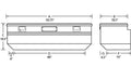 Tradesman Aluminum Flush Mount Truck Tool Box (56in.) - Black