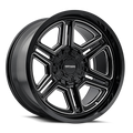 Mayhem 8117 Hermosa 20x10 / 8x165.1 BP / -25mm Offset / 130.8mm Hub Black/Milled Wheel