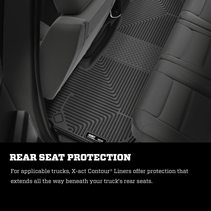 Husky Liners 10-12 Dodge Ram 1500/2500/3500 Crew/Mega Cab X-Act Contour Black Floor Liner (2nd Seat)