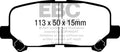 EBC 07-13 Acura MDX 3.7 Ultimax2 Rear Brake Pads