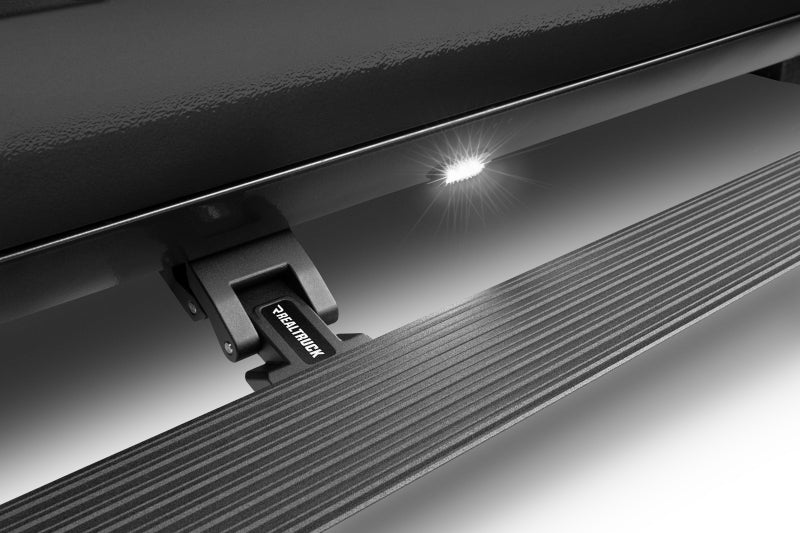RealTruck 2024 Toyota Tacoma CC 4dr VoltStep Electric Running Board Kit (No Drill) - Tex. Blk