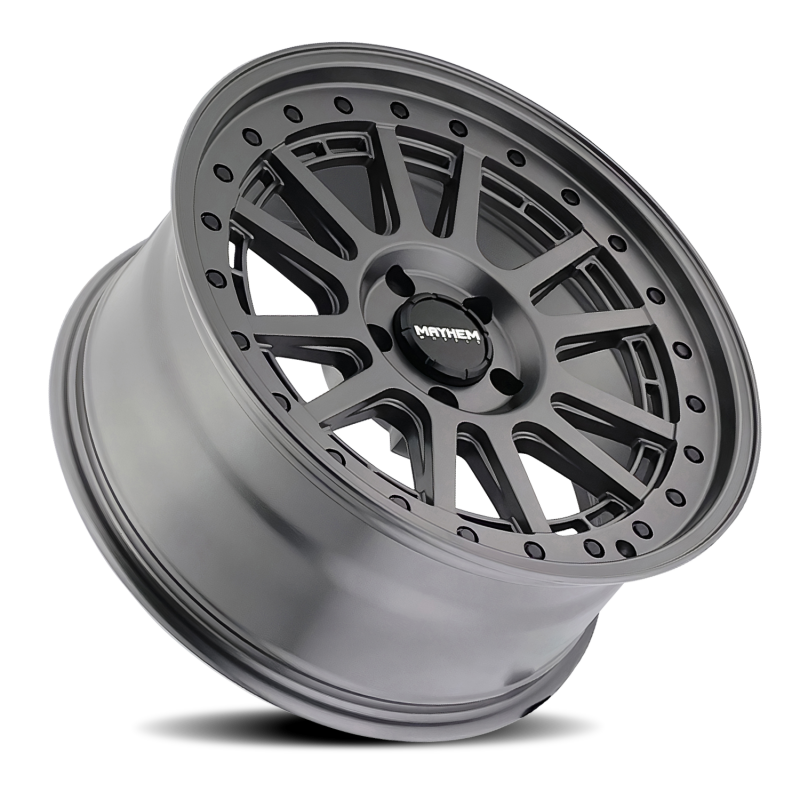 Mayhem 8305 Compass 17x9 / 5x127 BP/ -6mm Offset / 78.1mm Hub Matte Gunmetal w/Blk Bolt Wheel