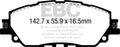 EBC 2019+ Lexus ES300H 2.5L Hybrid Yellowstuff Front Brake Pads