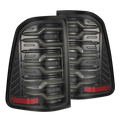 Alpharex 2025 Dodge Ram 1500 Luxx-Series LED Tail Lights - Black/Red