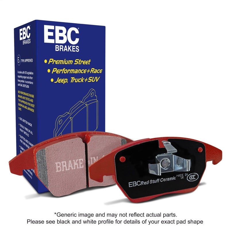 EBC 09-11 Audi A4 2.0 Turbo Redstuff Rear Brake Pads