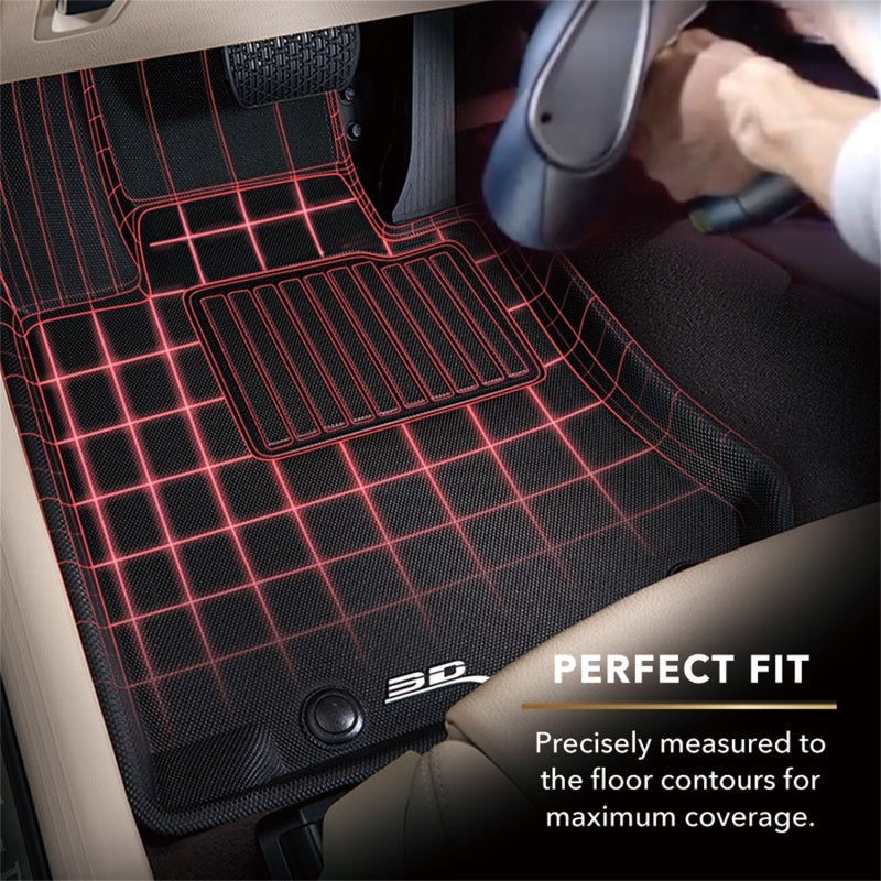 3D MAXpider 04-11 Ford Ranger Regular Cab/Supercab Kagu 1st Row Floormat - Black