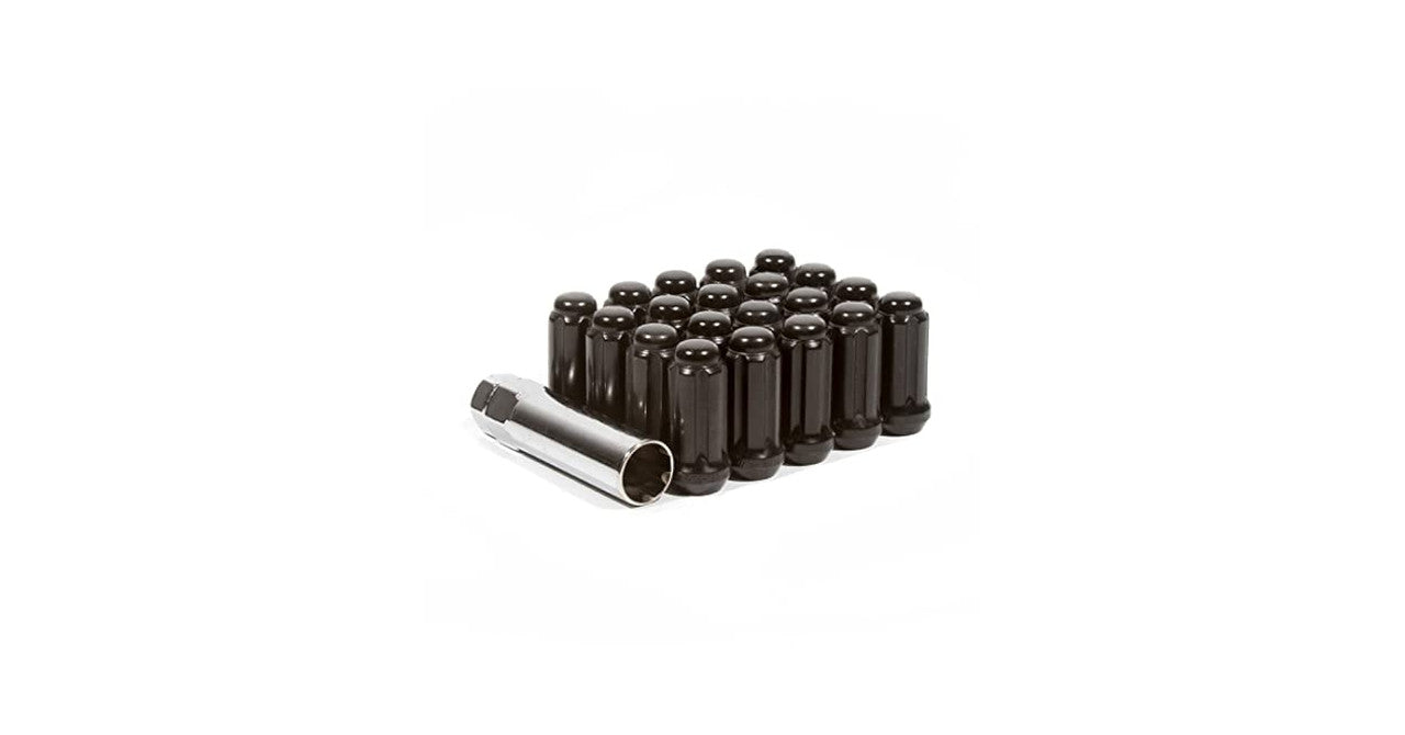 Method Lug Kit - Extended Thread Spline - M12X1.5 - 6 Lug Kit - Black - 24 Nuts