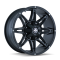 Mayhem 8090 Rampage 17x9 / 8x180 BP / 18mm Offset / 124.1mm Hub Matte Black Wheel