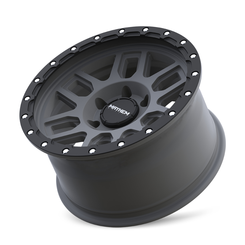 Mayhem 8304 Delta 20x9 / 8x170 BP / -12mm Offset / 125.2mm Hub Matte Gunmetal- Matte Black Lip Wheel