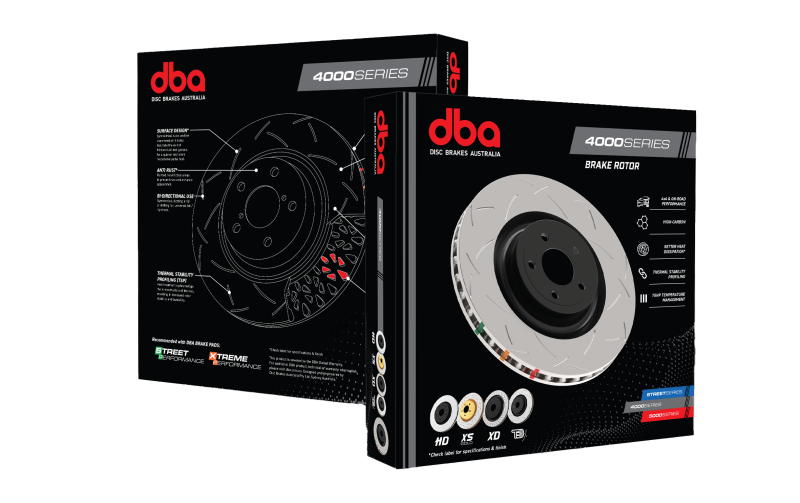 DBA 05-07 Toyota Tacoma (6 lugs) / 06+ Lexus GX470 Front Slotted 4000 Series Rotor