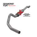 Diamond Eye KIT 4in Catback MFLR RPLCMENT PIPE SGL AL: 03-07 FORD 6.0L F250/F350 (Extended Cab Only)