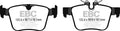 EBC 2016+ Jaguar F-Pace 2.0L TD (180) Ultimax2 Rear Brake Pads