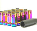 Wheel Mate Muteki SR48 Open End Lug Nuts - Blue 12x1.50 48mm