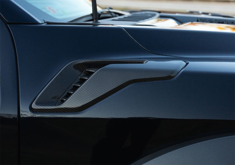 Ford Racing 21-24 F-150 Raptor Carbon Fiber Fender Vent Set - Gloss