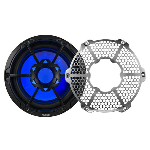DS18 Subwoofer & Enclosure 10in 300 Watts RMS 4 ohm SVC Black w/ Covers
