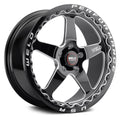 Weld S904 15x10 Ventura Beadlock 5x120 ET45 BS7.25 Gloss BLK MIL DIA 78.1