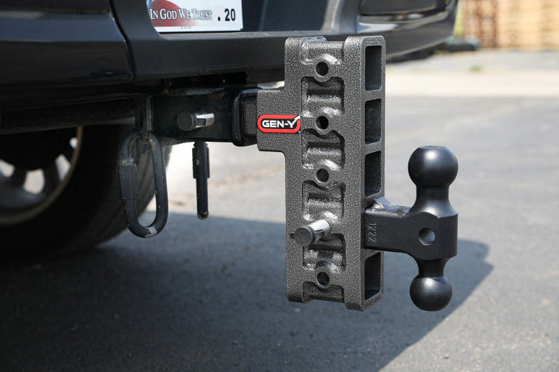 Gen-Y Mega Duty 2in Shank 7.5in Drop 1.5K TW 10K Hitch w/GH-031 Dual-Ball