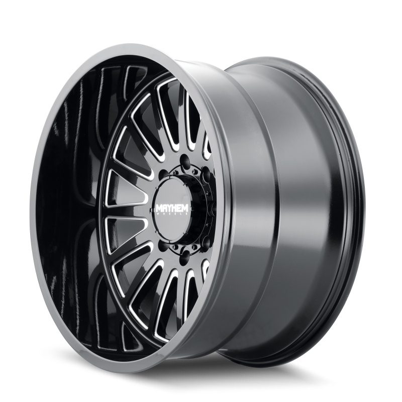 Mayhem 8114 Utopia 22x12 / 6x139.7 BP / -44mm Offset / 106mm Hub Black w/ Milled Spokes Wheel