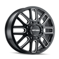 Mayhem 8107D Cogent Dually 20x8.25 / 8x200 BP / -192mm Offset / 142mm Hub Blk w/ Milled Spokes Wheel