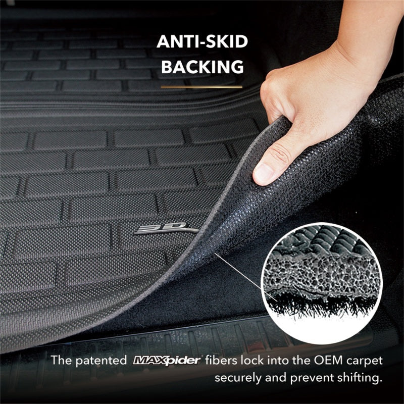 3D MAXpider 15-20 Chevrolet Tahoe Kagu Black Behind 2Nd Row Cargo Liner