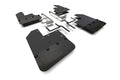 Rally Armor 19-25 Jeep JT Gladiator (Mojave/Rubicon) Black Mud Flap w/Metallic Black Logo