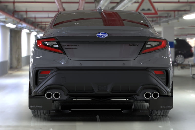 Rally Armor 22-25 Subaru WRX Black UR Mud Flap Altered Font Met. Blk Logo