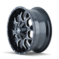 Mayhem 8015 Warrior 17x9 / 6x135 BP / 18mm Offset / 106mm Hub Black w/ Milled Spokes Wheel