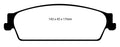 EBC 09-14 Cadillac Escalade 6.0 Hybrid Greenstuff Rear Brake Pads