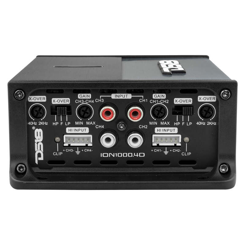 DS18 4-Channel Amp 2x 500/4ohm Bridge 4 x 250/2ohm 4 x 150/4ohm Watts RMS Class D
