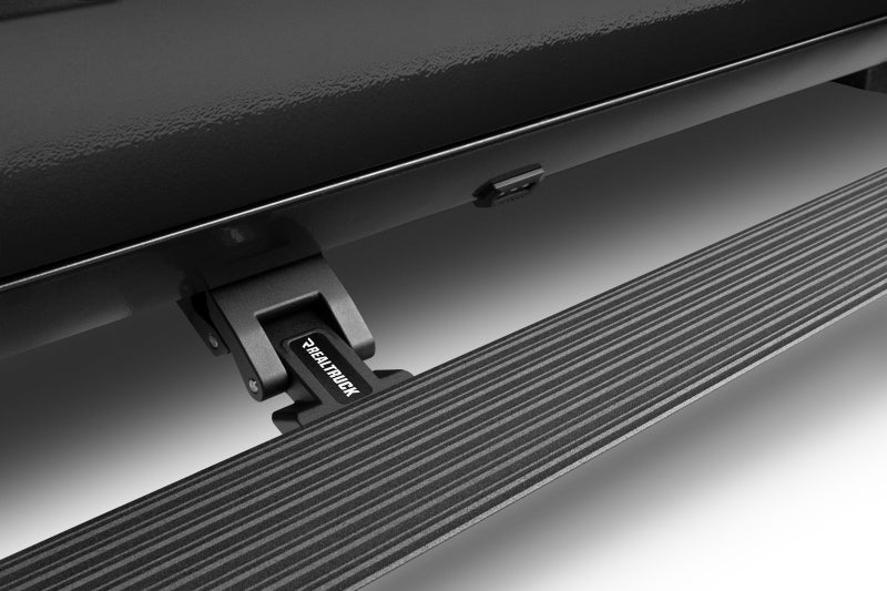 RealTruck 2024 Toyota Tacoma CC 4dr VoltStep Electric Running Board Kit (No Drill) - Tex. Blk