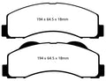 EBC 15+ Ford Expedition 3.5 Twin Turbo 2WD Greenstuff Front Brake Pads