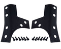 Kentrol 07-18 Jeep Wrangler JK Windshield Support Overlays Pair - Textured Black