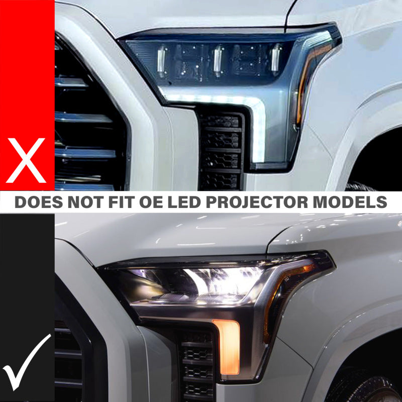 ANZO 22-24 Toyota Tundra (w/Factory LED Refl.) Z-Series Full LED Proj Headlights - Pass. Side ONLY