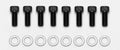 Wilwood Bolt Kit - Threaded Rotor to Hat 8 pk.