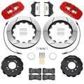 Wilwood 95-98 Nissan Skyline Aerolite 6R Front BBK w/ 14.00in Slotted Rotors & Flexlines - Red