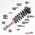 Rancho 03-19 Toyota 4Runner Front Left Quick Lift Loaded