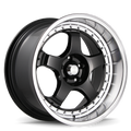 Konig SSM 18x9 5x114.3 ET22 Gloss Black w/ Machined Lip