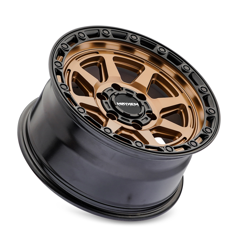 Mayhem 8306 Ridgeline 17x8.5 / 6x135 BP / -6mm Offset / 87.1mm Hub Satin Bronze/Black Lip Wheel