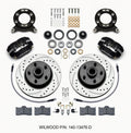 Wilwood Forged Dynalite-M Front Kit 11.30in 1 PC Rotor&Hub-Drill 65-69 Mustang Disc & Drum Spindle