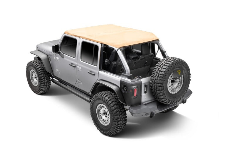 RealTruck 18-24 Jeep Wrangler 4dr VoltStep Electric Running Board Kit (Drilling Req.) - Tex. Blk