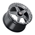 Weld Solana Beadlock 17x11 / 5x115 BP / ET0 / 78.1mm Bore - Gloss Black MIL DIA Wheel