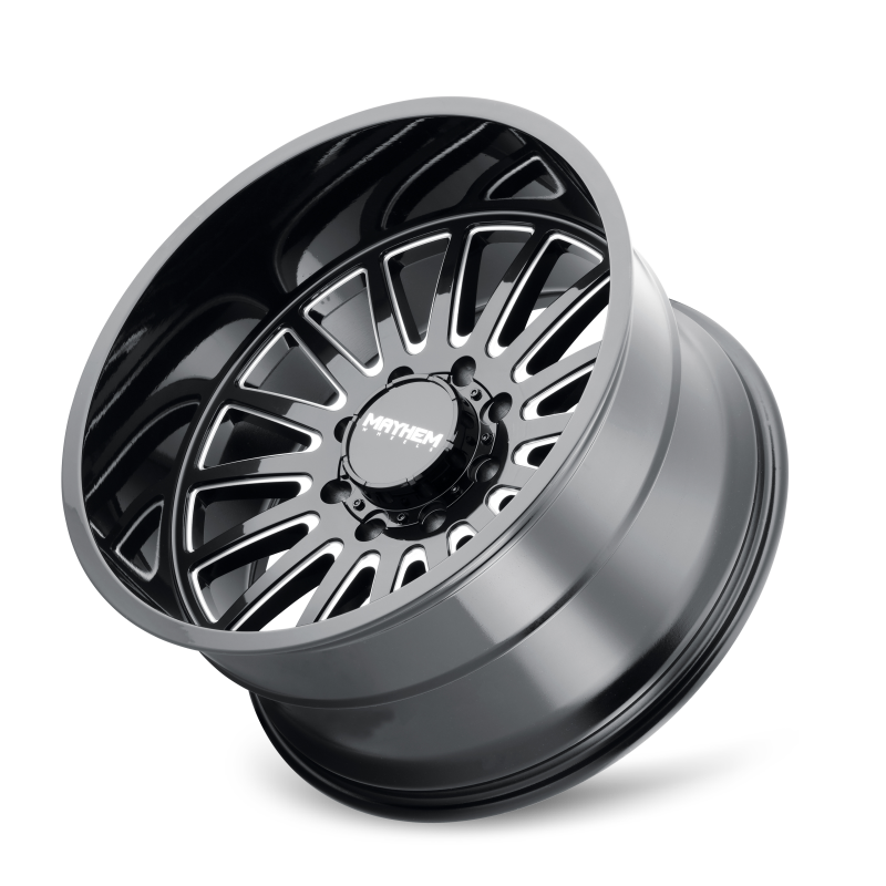 Mayhem 8114 Utopia 22x12 / 8x170 BP / -44mm Offset / 125.2mm Hub Black w/ Milled Spokes Wheel
