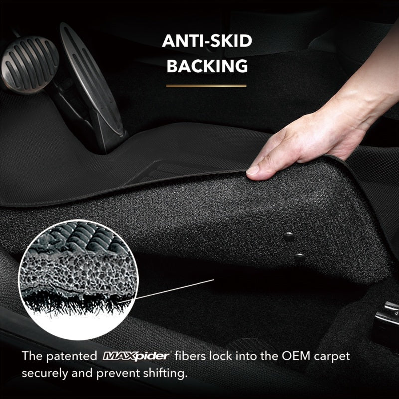 3D MAXpider 20-24 BMW X6 (G06) Kagu Floor Mat- Black R1 R2