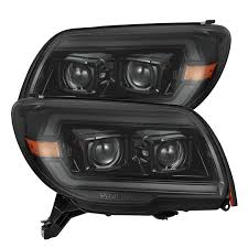 AlphaRex 03-09 Toyota 4Runner NOVA LED Proj Headlights Alpha Black w/Activ Light/Seq Signal/SB DRL
