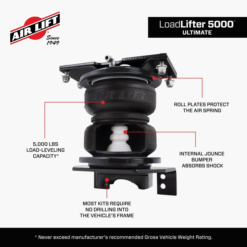 Air Lift Loadlifter 5000 Ultimate Rear Air Spring Kit for 2020+ Chevrolet Silverado 2500/3500