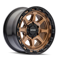 Mayhem 8306 Ridgeline 17x8.5 / 6x139.7 BP / 6mm Offset / 106.1mm Hub Satin Bronze/Black Lip Wheel