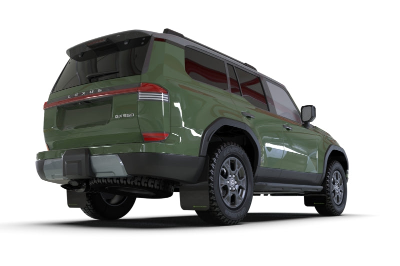 Rally Armor 2024+ Lexus GX-550 Overtrail Black UR Mud Flap Metallic Black Logo